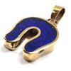 Horseshoe Lapis Lazuli Large Lady Pendant GDP-63592 L|LL